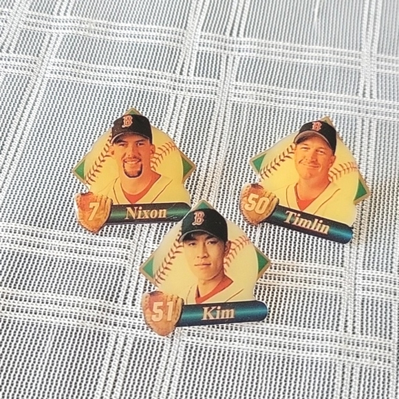Vintage Peter David Sports Pins- (3) Boston Red Sox - Picture 1 of 6